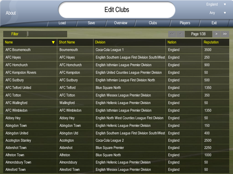 editor football manager 2008